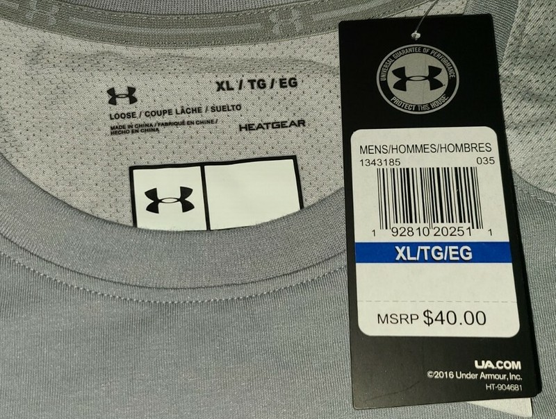 $40 Under Armour Men's XL Sportstyle Stadium Short Sleeve Shirt 1343185 Gray NWT gallery