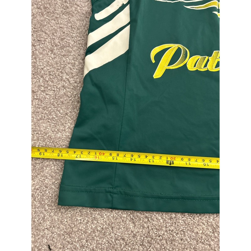 Adidas Patrick Henry Patriots Jersey Medium Green Good Racerback AK4001 gallery