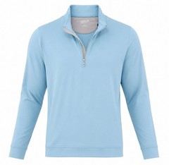 Johnnie-O Motion Men’s L Quarter Zip Performance Stretch Pullover Haze Blue NWT