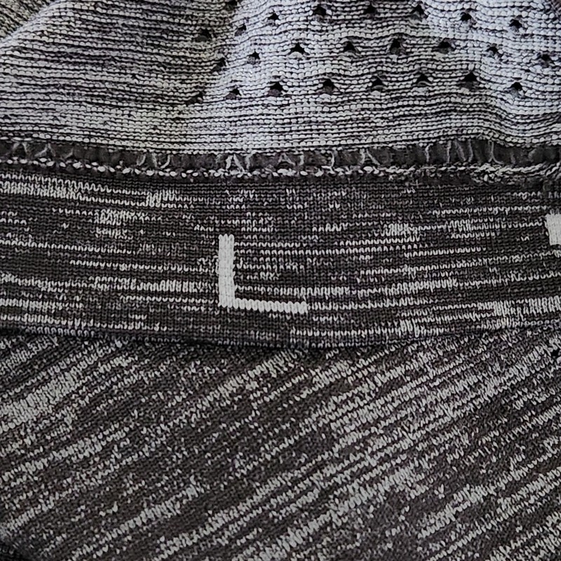Lululemon 1/2 Zip Pullover Mens Large Black Gray Heathered Performance Stretch gallery