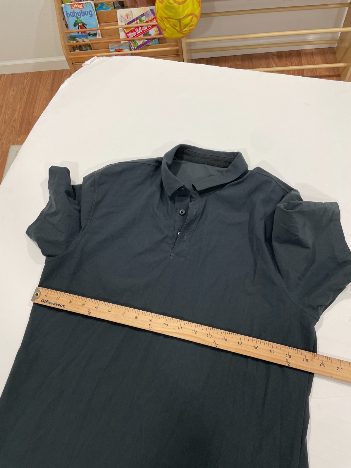 Lululemon Evolution Polo Technical Sweat-wicking Fabric Men's Medium Dark Blue gallery