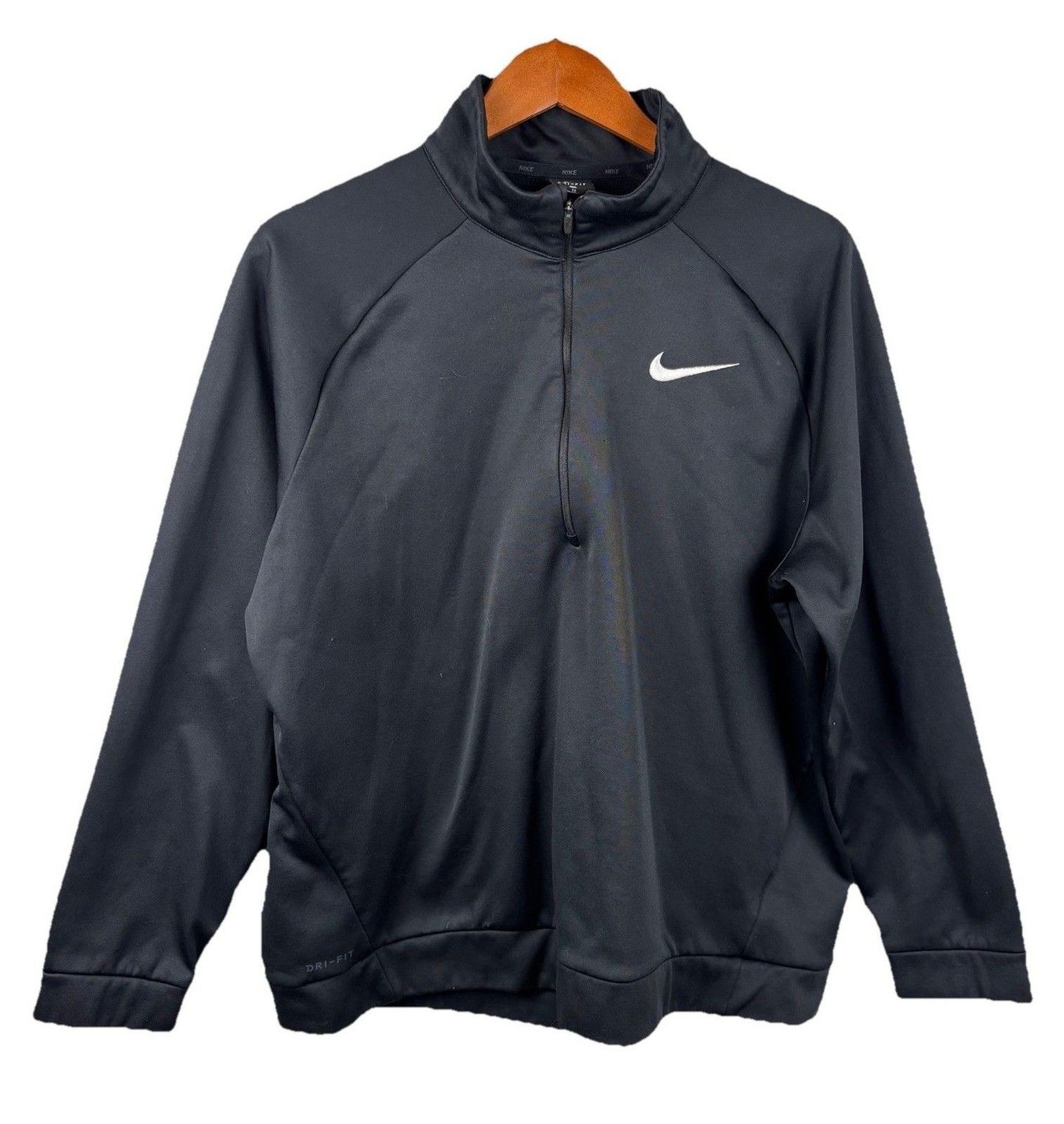 Nike Men’s Dri-Fit Stretch 1/2 Zip Half Zip Pullover Sweatshirt Black Size XL gallery