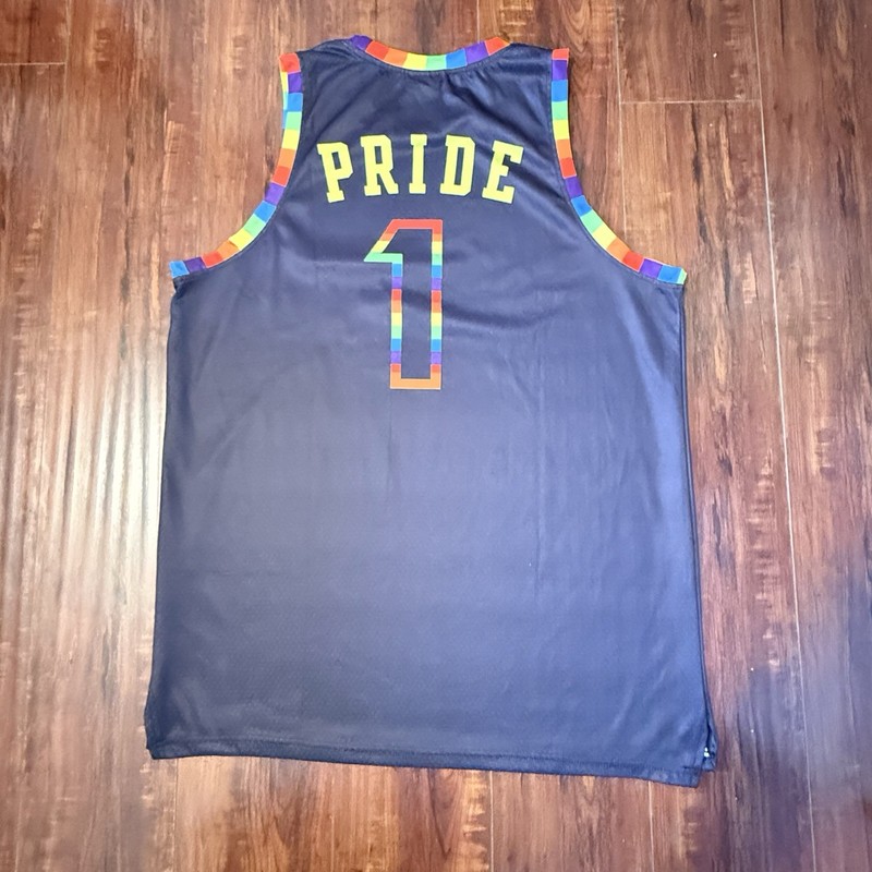 LA Lakers Jersey Men's Sz XL LGBTQ PRIDE Night 2023 Rare Preowned Read Info Blw! gallery