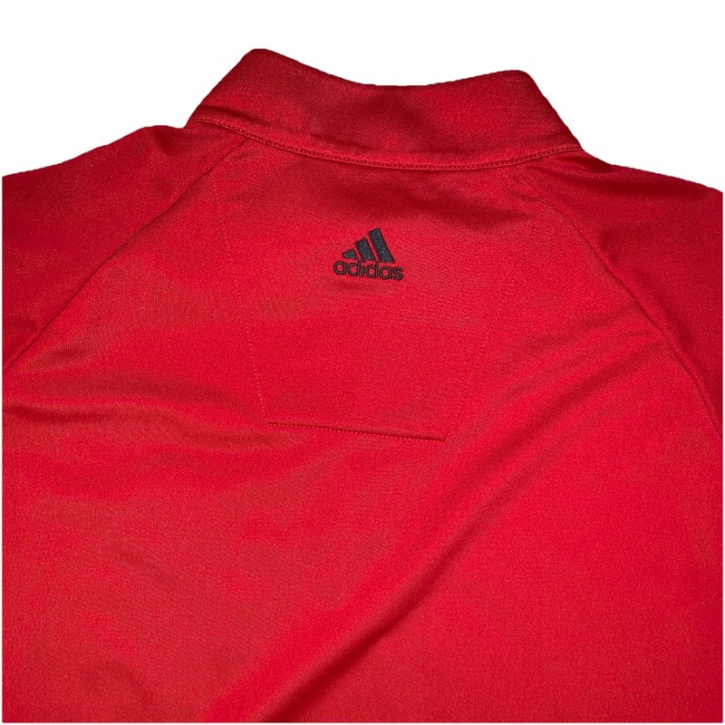 Adidas OU Oklahoma Sooners 1/4 Zip Men's M Red Pullover Golf Climalite gallery
