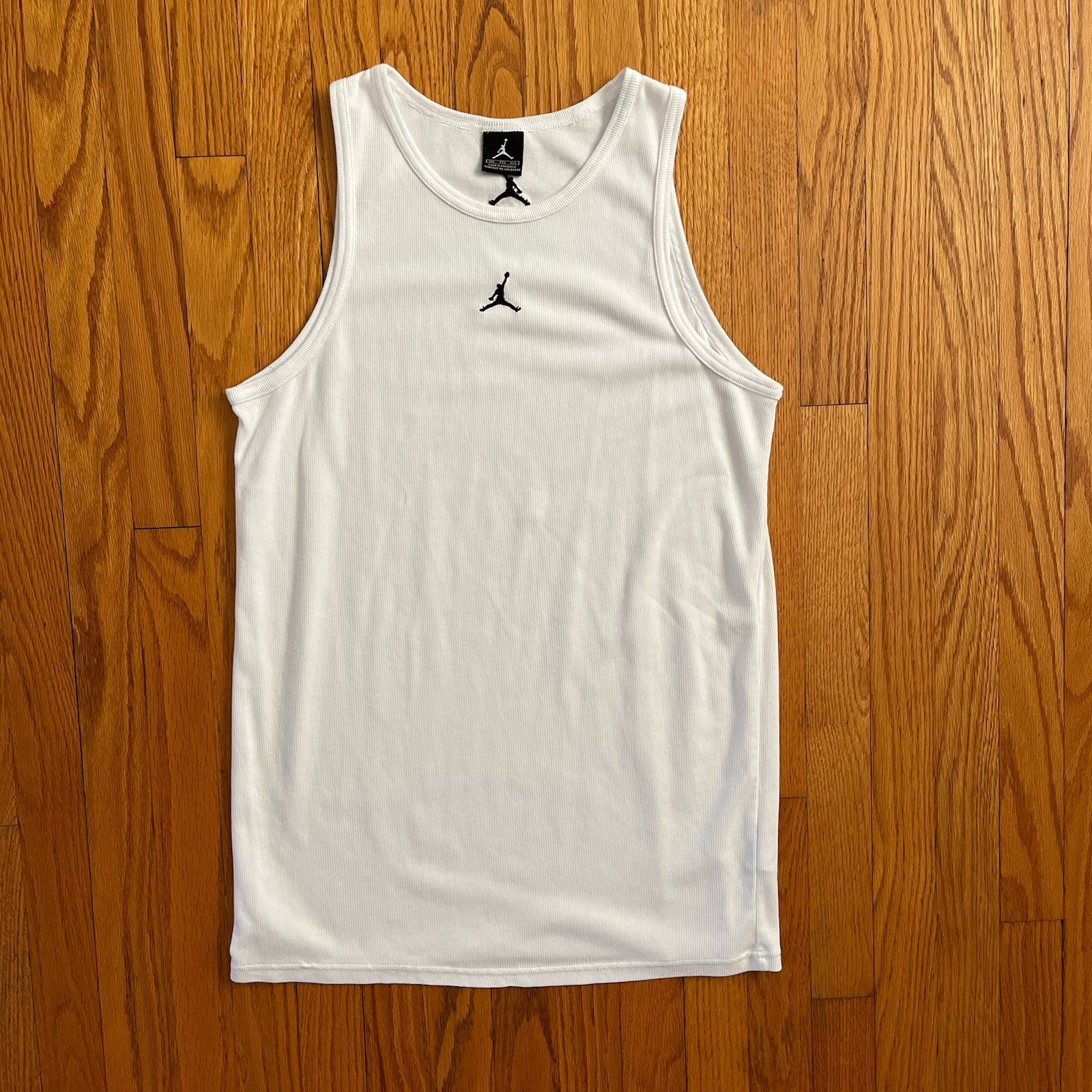 Vintage Nike Air Jordan White Tank Top Shirt Men's 2XL Sleeveless gallery