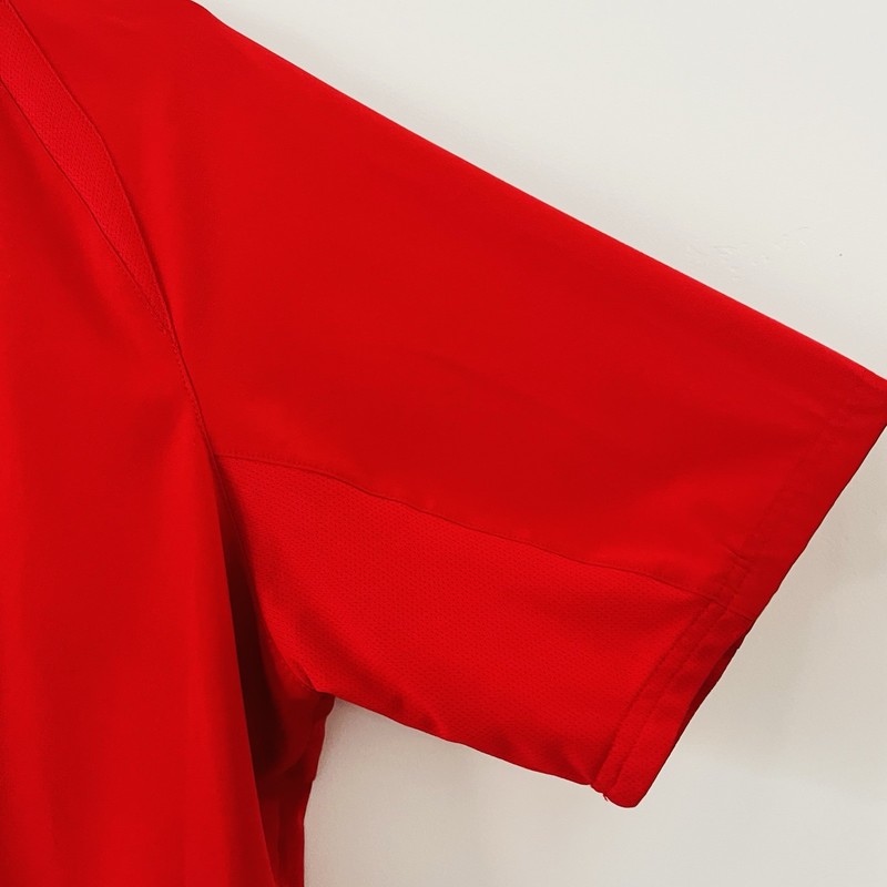 Adidas 1/4 Zip Windbreaker Pullover Short Sleeve | Red Medium gallery