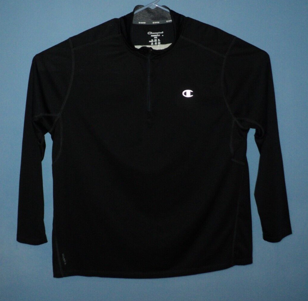 Champion Men's Powertrain Tech 1/4 Zip Pullover Black 2X-Large AUCT#11477 gallery