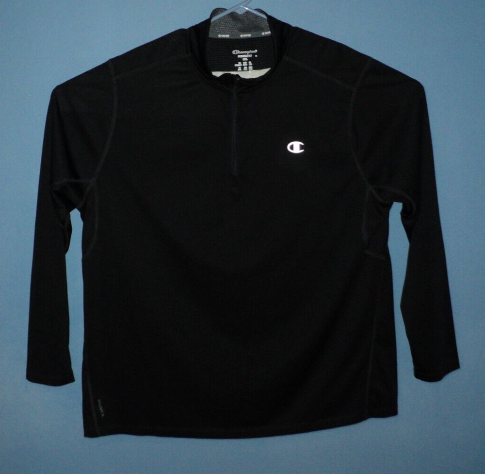 Champion Men's Powertrain Tech 1/4 Zip Pullover Black 2X-Large AUCT#11477