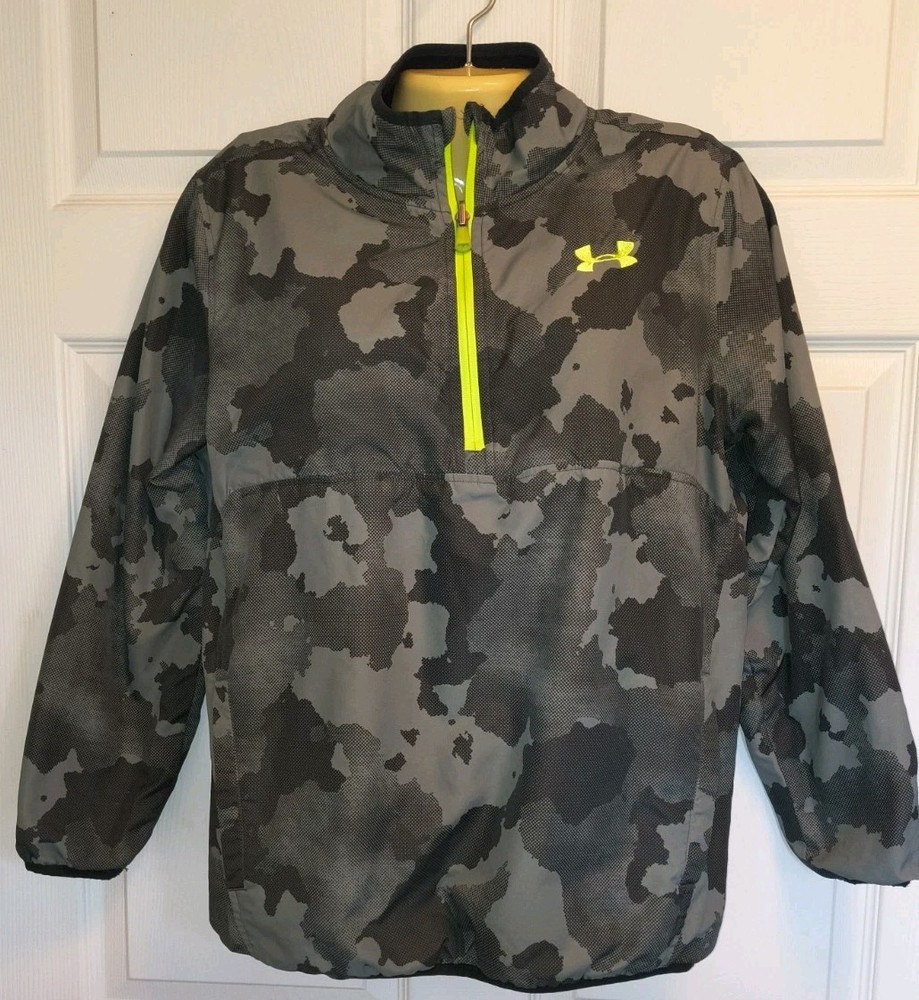 Under Armour Reversible 1/2 Zip Pullover Camo & Olive (See Measurements)