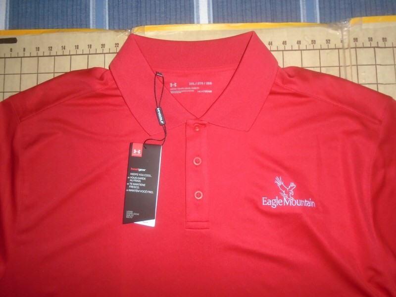 MENS 2XLARGE RED UNDER ARMOUR EAGLE MOUNTAIN POLO SHIRT - NWT gallery
