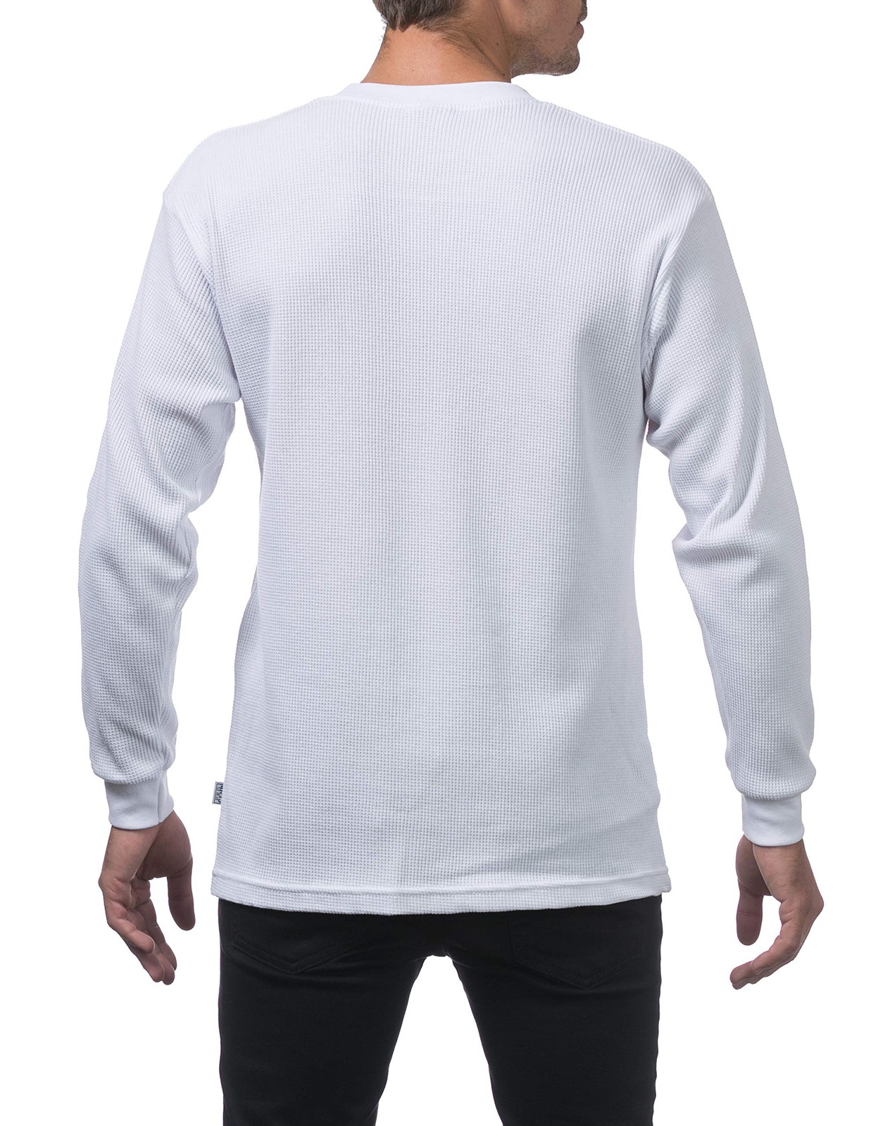 Club Men's Heavyweight Cotton Long Sleeve Thermal Top, Large, White gallery