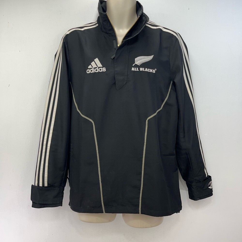 All Blacks Rugby Pullover Adidas 2011 Black Top Men's Size UK 36/38 Medium