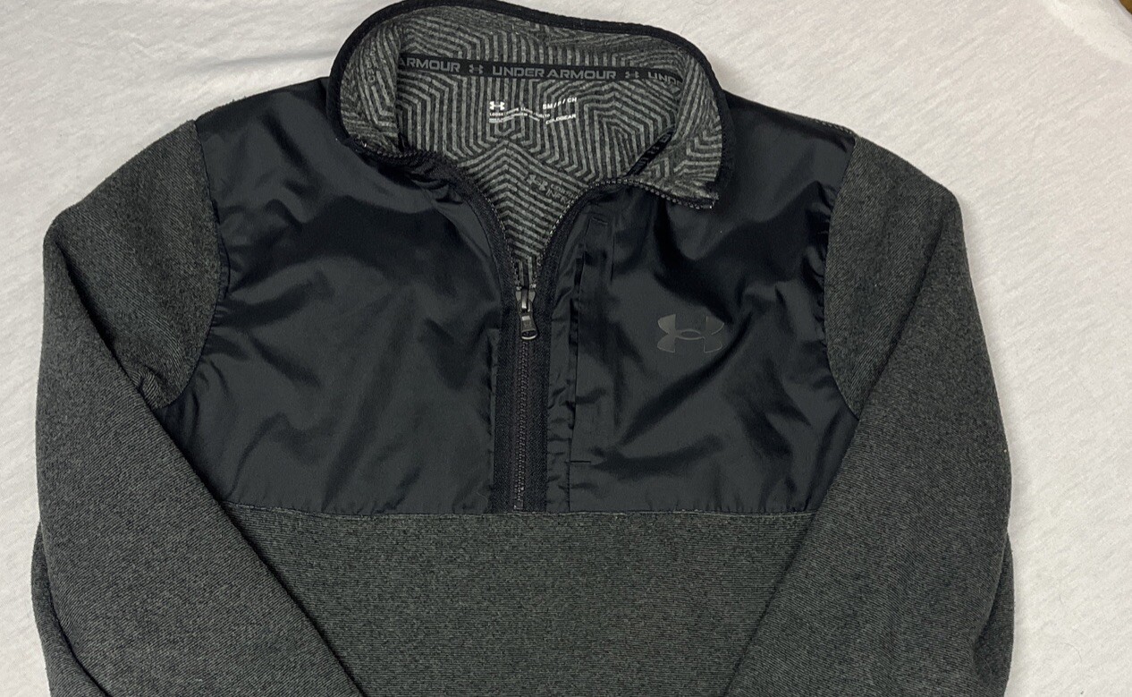 Under Armour Sweatshirt Sweater Cold Gear Fleece 1/4 Zip Pullover Men's Small gallery