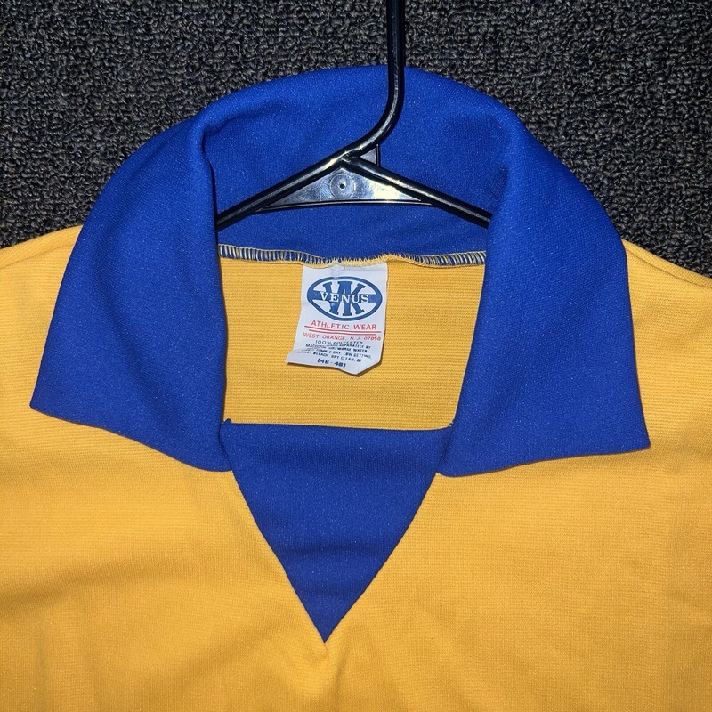 NOS VTG 70s 80s Venus Soccer Futbol Rugby Jersey Shirt Sz L New Blank RARE! gallery