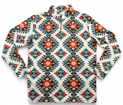 Men’s Bad Birdie Golf 1/4 Zip Pullover Long Sleeve Polyester Geometric L