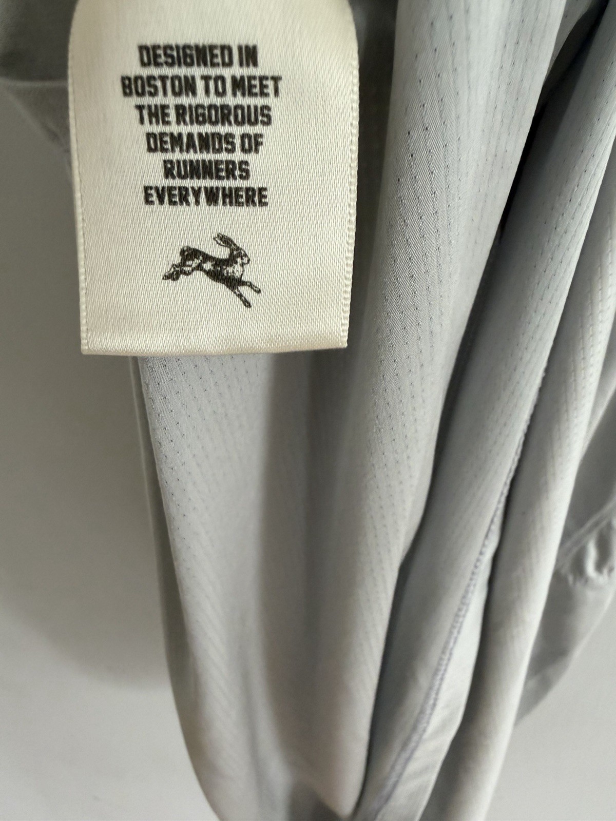 Tracksmith Twilight Tank Athletic Running Top Light Gray White Trim Size L gallery