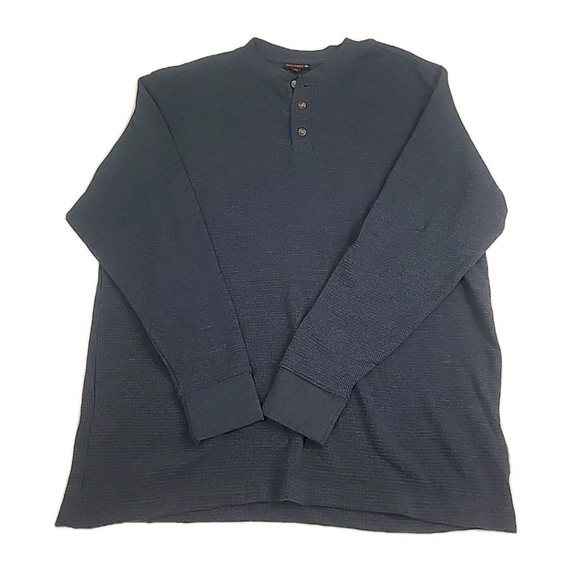 Wolverine Henley Thermal Blue 3 button Pull Over XL/TG gallery