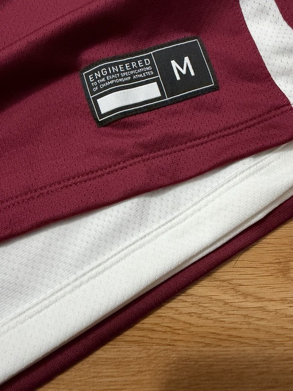 Nike Dri-FIT Men’s Basketball Jersey Tank Mesh V-Neck Burgundy/White M gallery