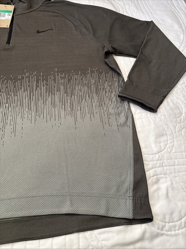 Nike Golf Tour RARE X-Large Dri-FIT ADV Zip Long Sleeve Dragon Green FD5833-325 gallery