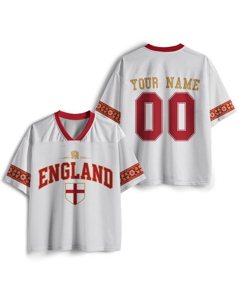 Personalized England Soccer Mesh Jersey, England Soccer Jersey, Football Shirt gallery
