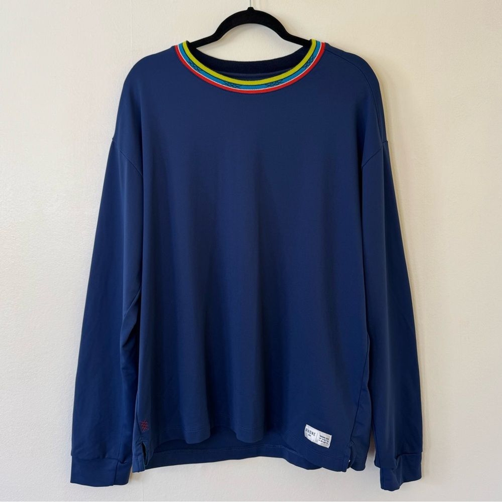 Rhone Retro Session Mock Neck Lightweight Insulating Midlayer Size Large gallery