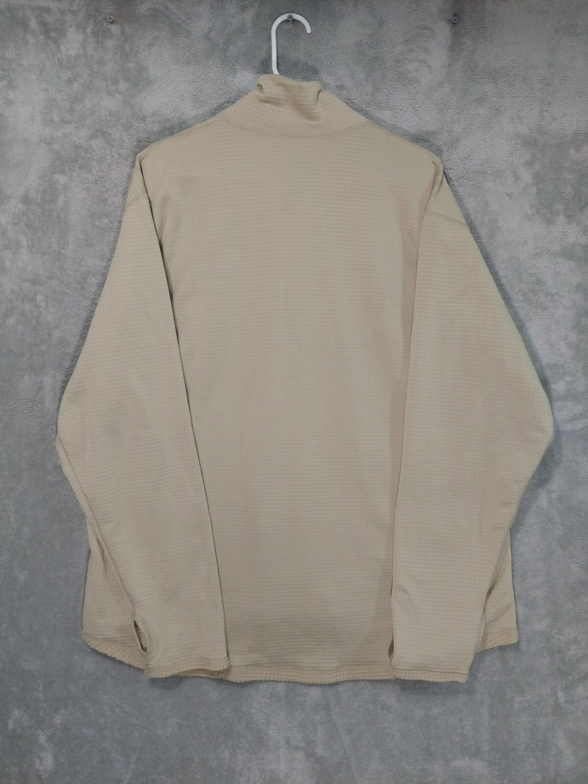 Kenyon Shirt Mens XL Beige Waffle Knit Thermal 1/4 Zip Long Sleeve Pullover gallery
