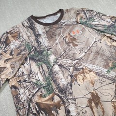 Under Armour Hunting Shirt Men XL Real Tree Camo Heat Gear Charged Cotton