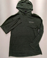 Spyder Active Hoodie Large Green Running Training Work Out Base Layer Casual