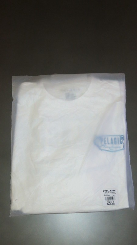 PELAGIC Aqua Tek Long Sleeve Men's Small S Twin Beaks White $60 gallery