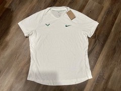 Nike Court Tennis Rafa Nadal White Dri-Fit ADV T-shirt FD5409 100 Men’s Sz XL