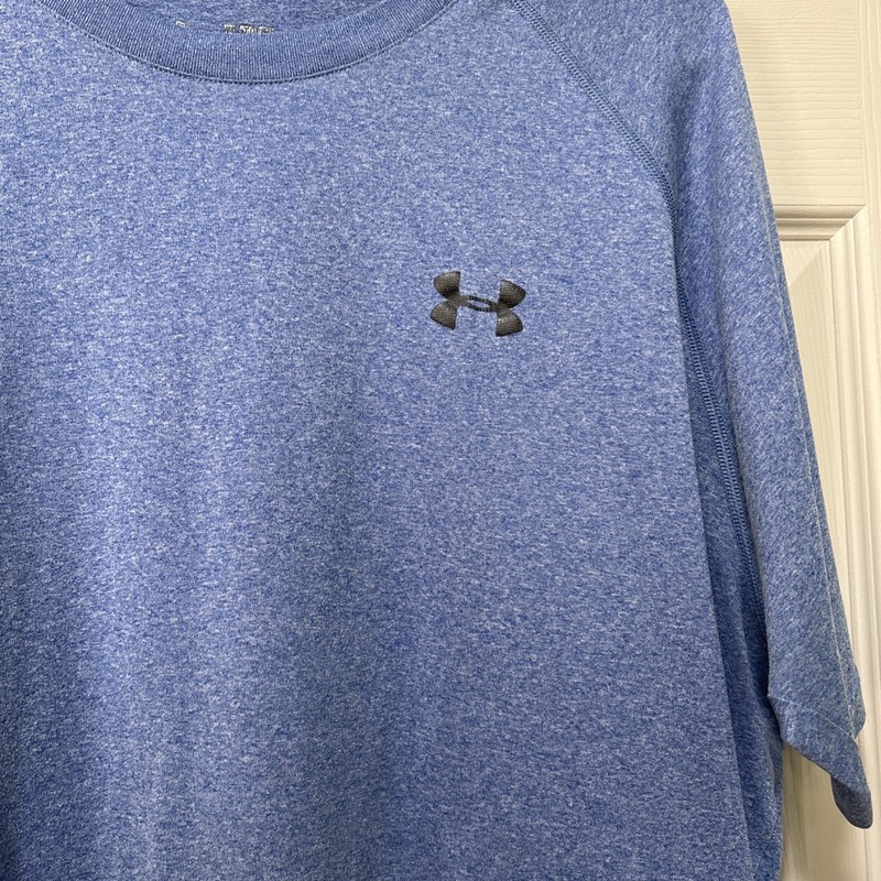 Under Armour Heatgear, Blue crew-Neck Shirt XLarge, Loose gallery