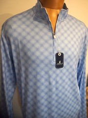 Johnnie O Performance Fabric Sperlings Half-zip Pullover NWT M $118 Permafrost