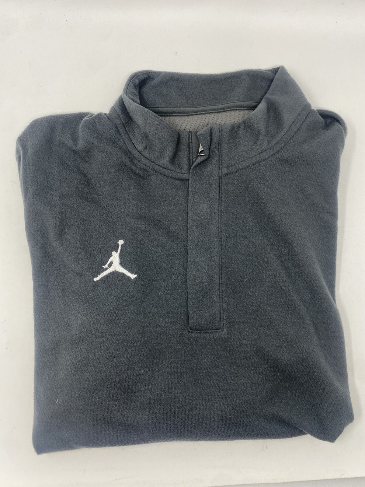 Jordan TEAM Mens Medium Dri-FIT Half-Zip Athletic Top Anthracite Gray DQ7913-060 gallery