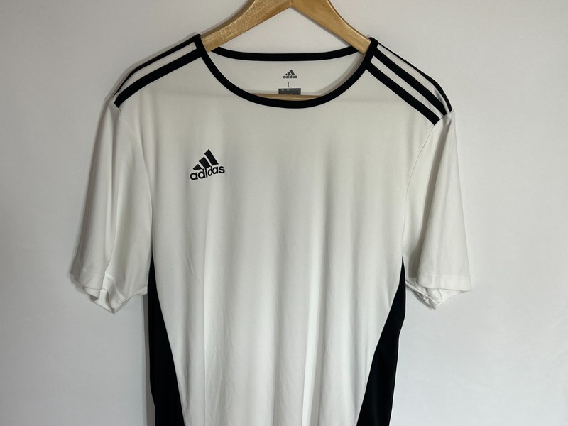 Adidas Entrada 18 T-shirt Climalite Sports | Men's | White/Black | Large gallery