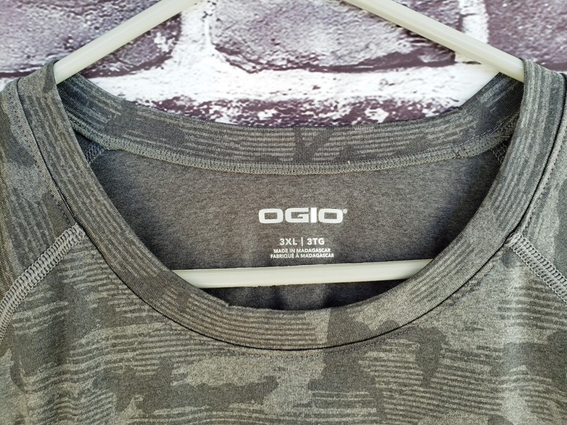 🔥 Hotworx OGIO Camouflage Camo Gray Training Shirt Men's 2XL 3XL gallery