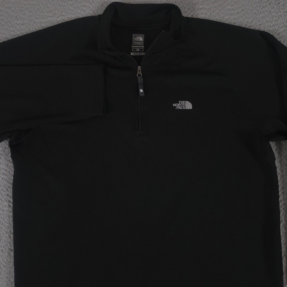 The North Face Pullover Men Large Black Flight Series VaporWick 1/4 Zip Tech Top