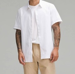 Lululemon Men’s Large White Airing Easy Short-Sleeve Shirt