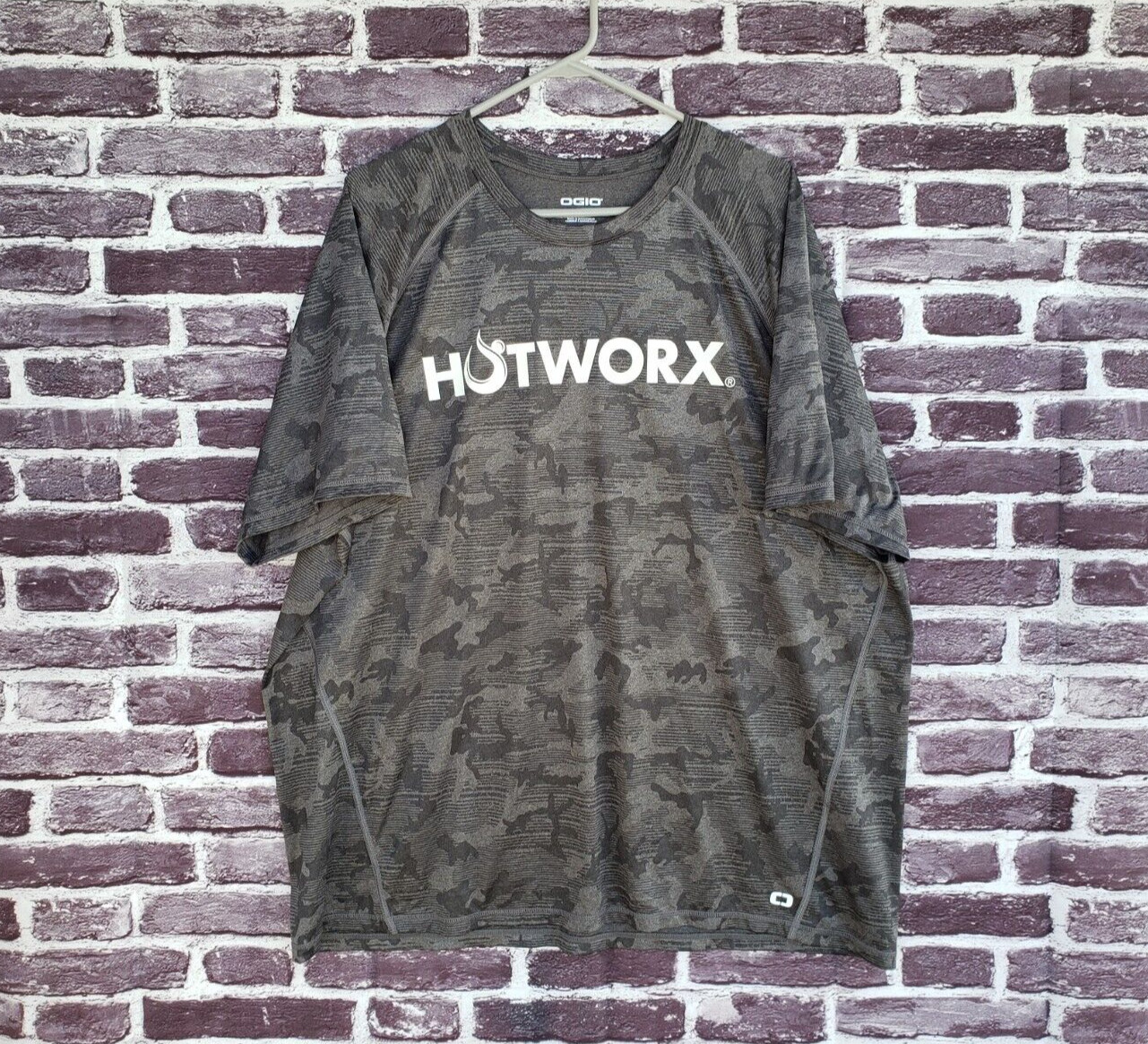 🔥 Hotworx OGIO Camouflage Camo Gray Training Shirt Men's 2XL 3XL gallery