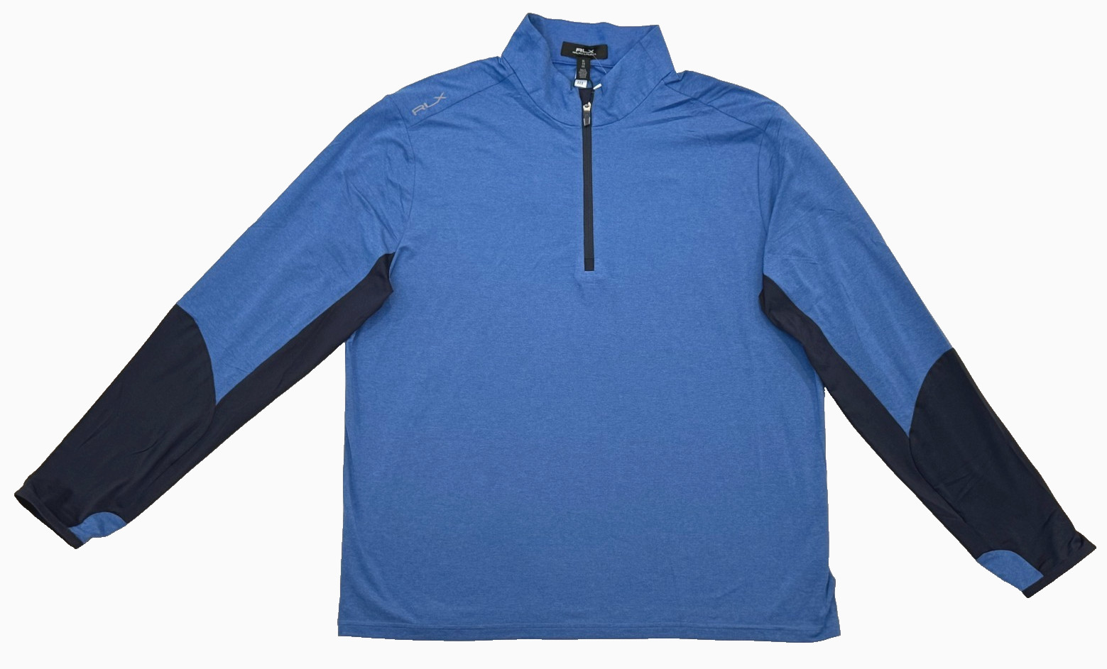 RLX Ralph Lauren Logo 1/2 Quarter Zip Performance Stretch Golf Pullover Shirt XL gallery