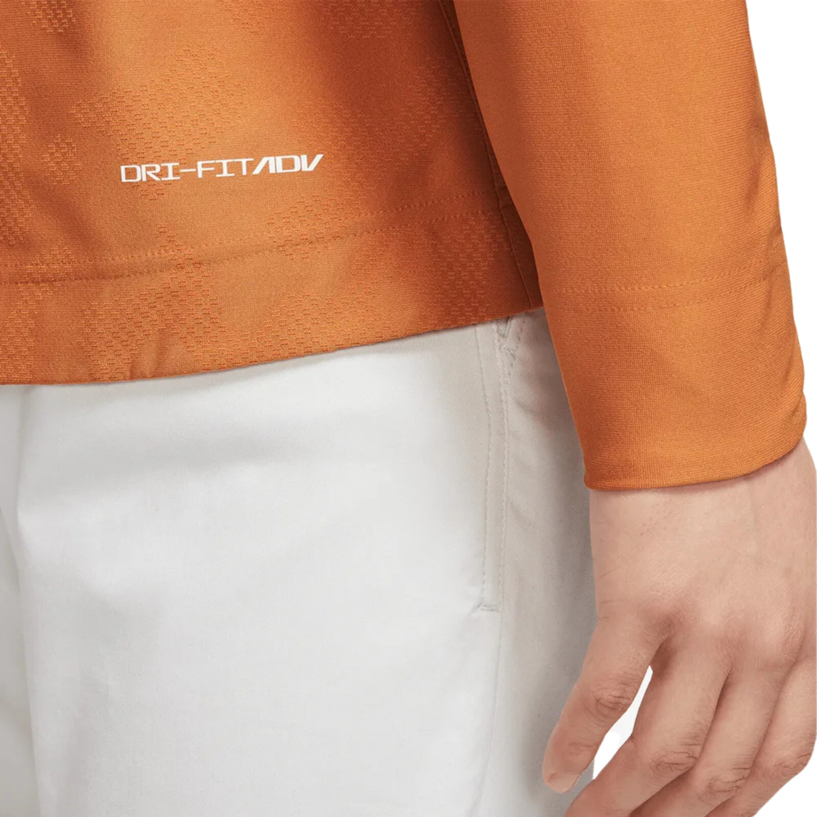 NIKE Golf Dri-FIT Adv Tour Vapor 1/2 Zip Pullover Top sz X-Large Monarch Orange gallery