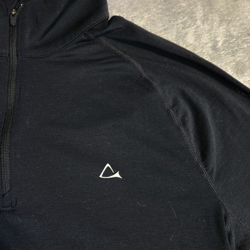 Paradox Merino Wool Blend 1/4 Zip Pullover Men M Black Drirelease Base Layer gallery
