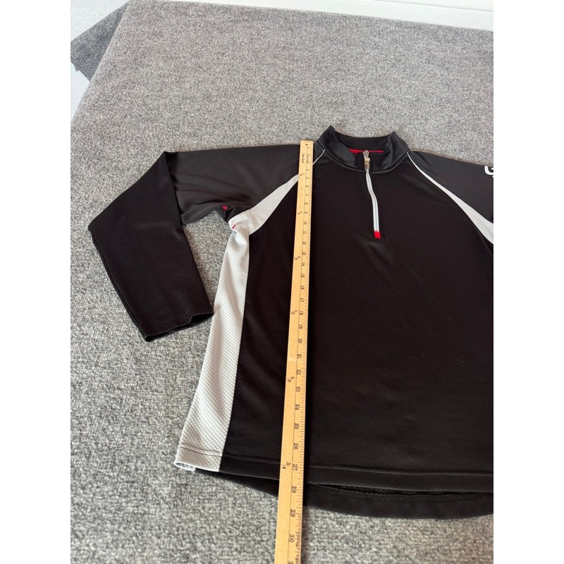 Alo Coolfit Performance Long Sleeve 1/4 Zip Pullover Athletic Shirt Men's SZ L gallery