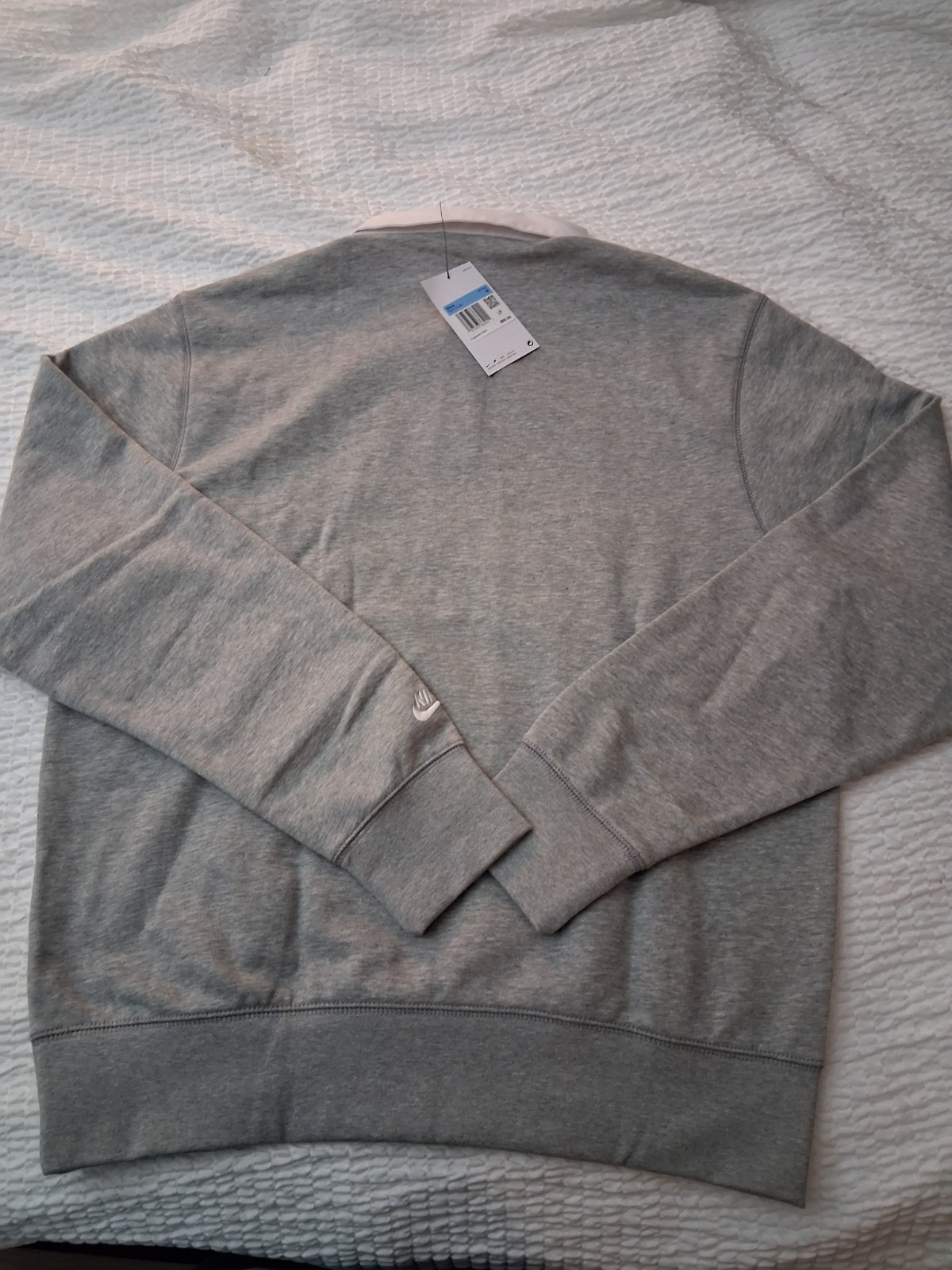 Nike Club Fleece Long-sleeved Fleece Polo Pullover Fn3112-063 Size Medium NWT gallery