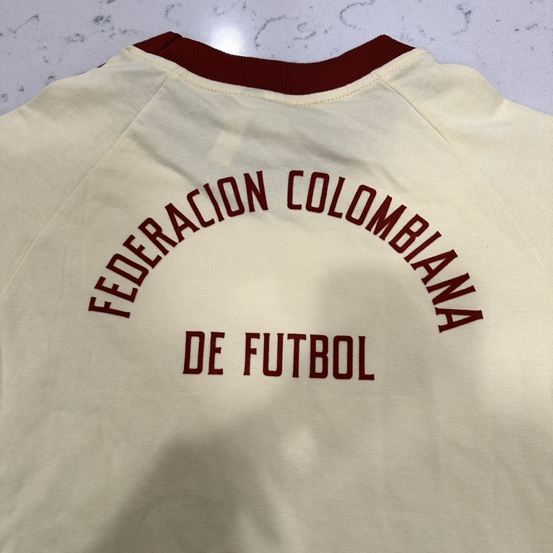 Adidas Mens Federacion Colombiana De Futbol Basic T-Shirt Light Yellow Large gallery