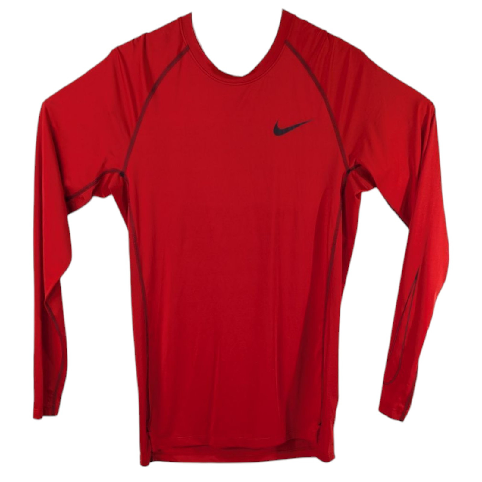 Red Nike Pro Fitted Shirt Size Medium Slim fit Mens Dri-Fit gallery