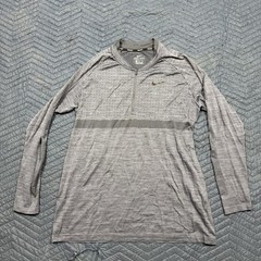 Nike Golf Dry Knit 1/4 Zip Long Sleeve Shirt 892221-011 Men’s Size XL Blue Gray