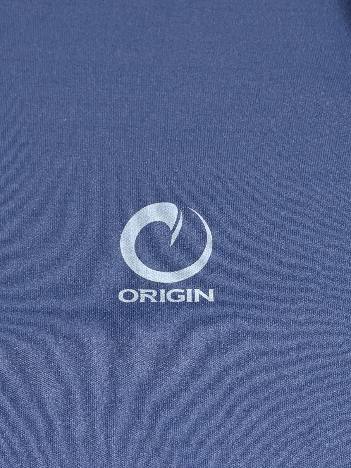 Origin USA Made Short Sleeve Performance Tee Navy Cooling Tech Crew Neck Mens M gallery