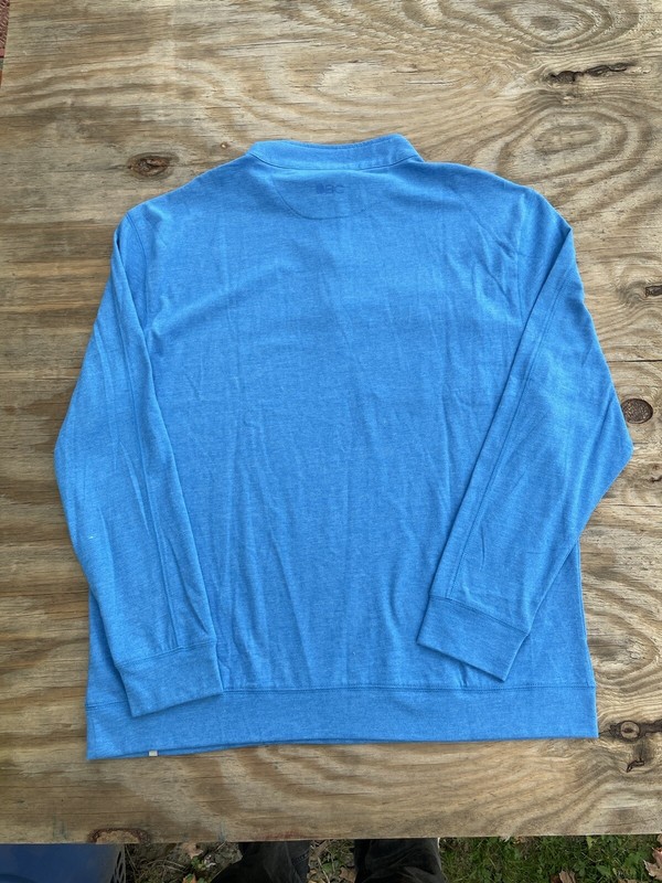 Black Clover Men's Clyde Delirium Golf Pullover 1/4 Zip Pocket XL Blue NEW $110 gallery