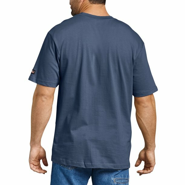DICKIES Mens Size XL Dark Denim Blue *Cool & Dry* Heavyweight Pocket T-Shirt TEE gallery