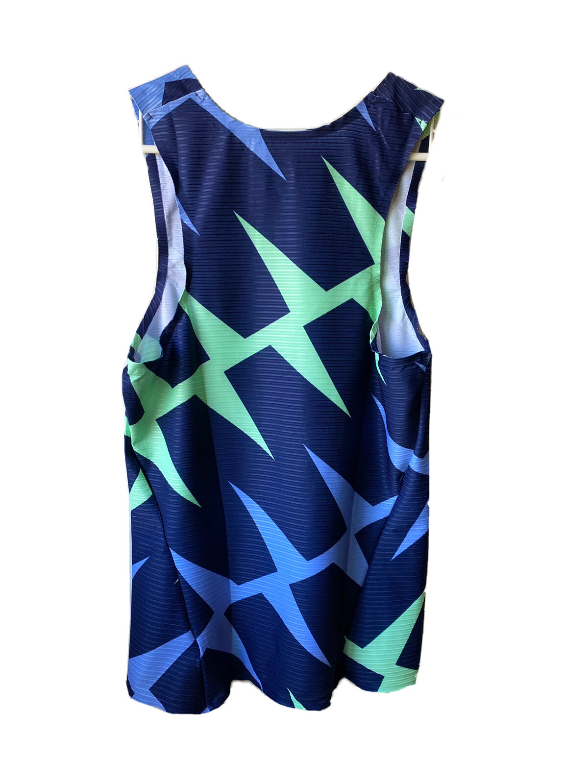 Rare Nike Elite Pro Singlet Mens Size Medium Marathon CI0799-XXX Blue And Green gallery